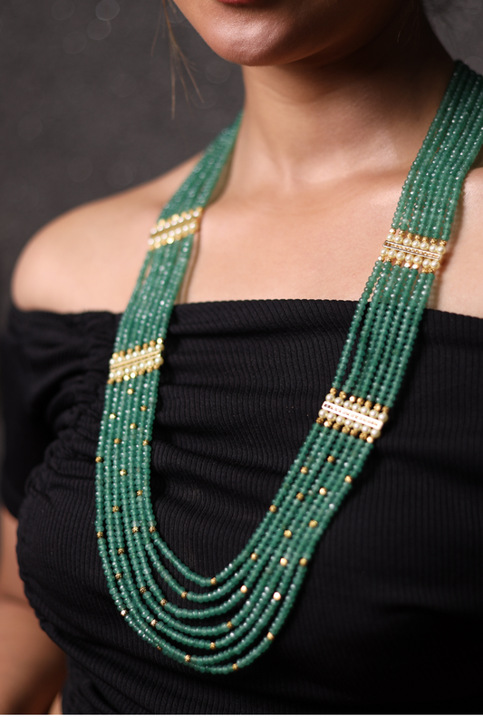 Mint Green Onyx Layered Necklace