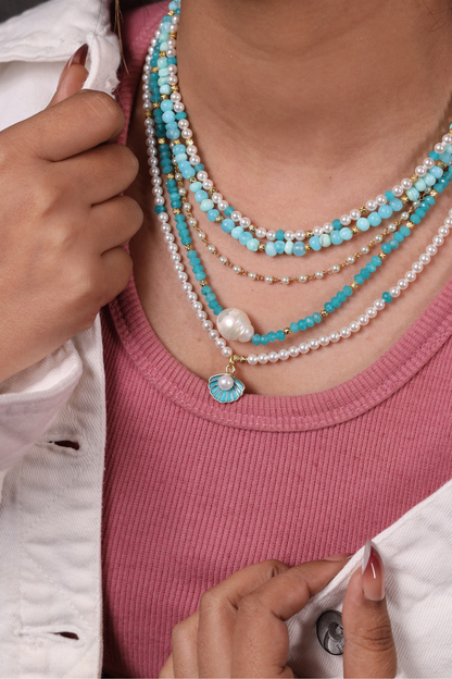 Refreshing vibes  Layered Summer Necklace