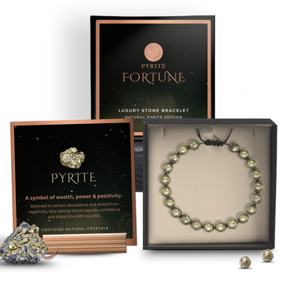 Authentic Pyrite Crystal Bracelet – Luxury Prosperity Stone