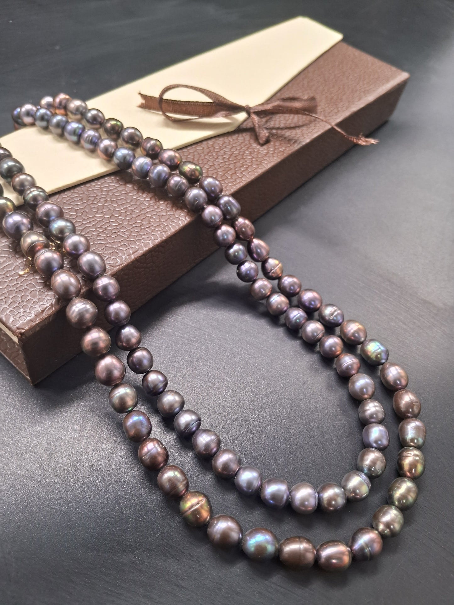 Natural Pearl Necklace – Iridescent Beauty by Emryn