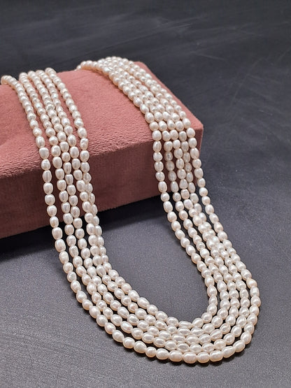 Real Oval Pearl Necklace – Handcrafted Natural Elegance by Emryn