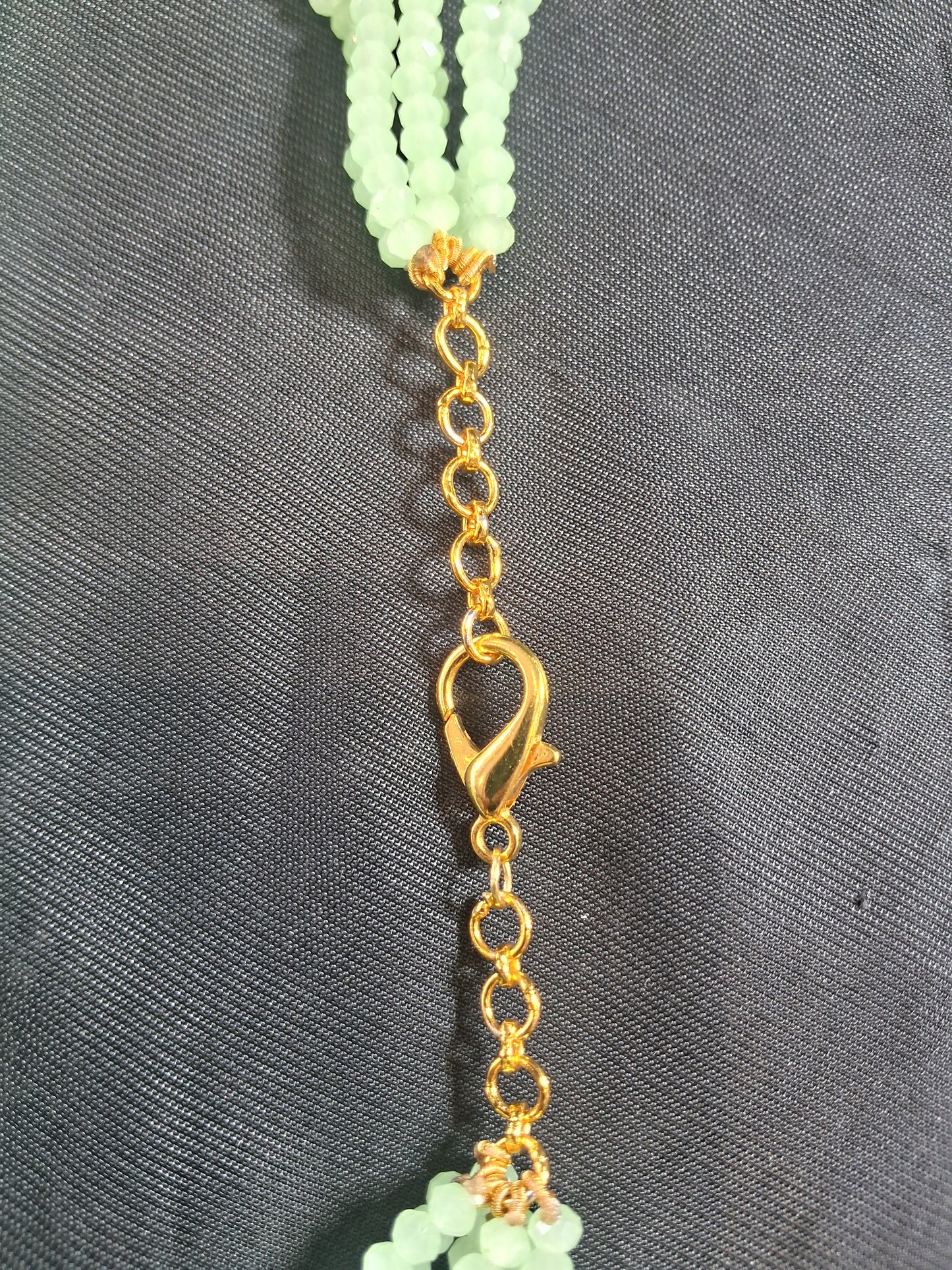 Delicately Handcrafted Mint Onyx Necklace