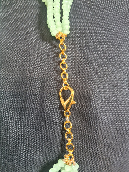 Delicately Handcrafted Mint Onyx Necklace