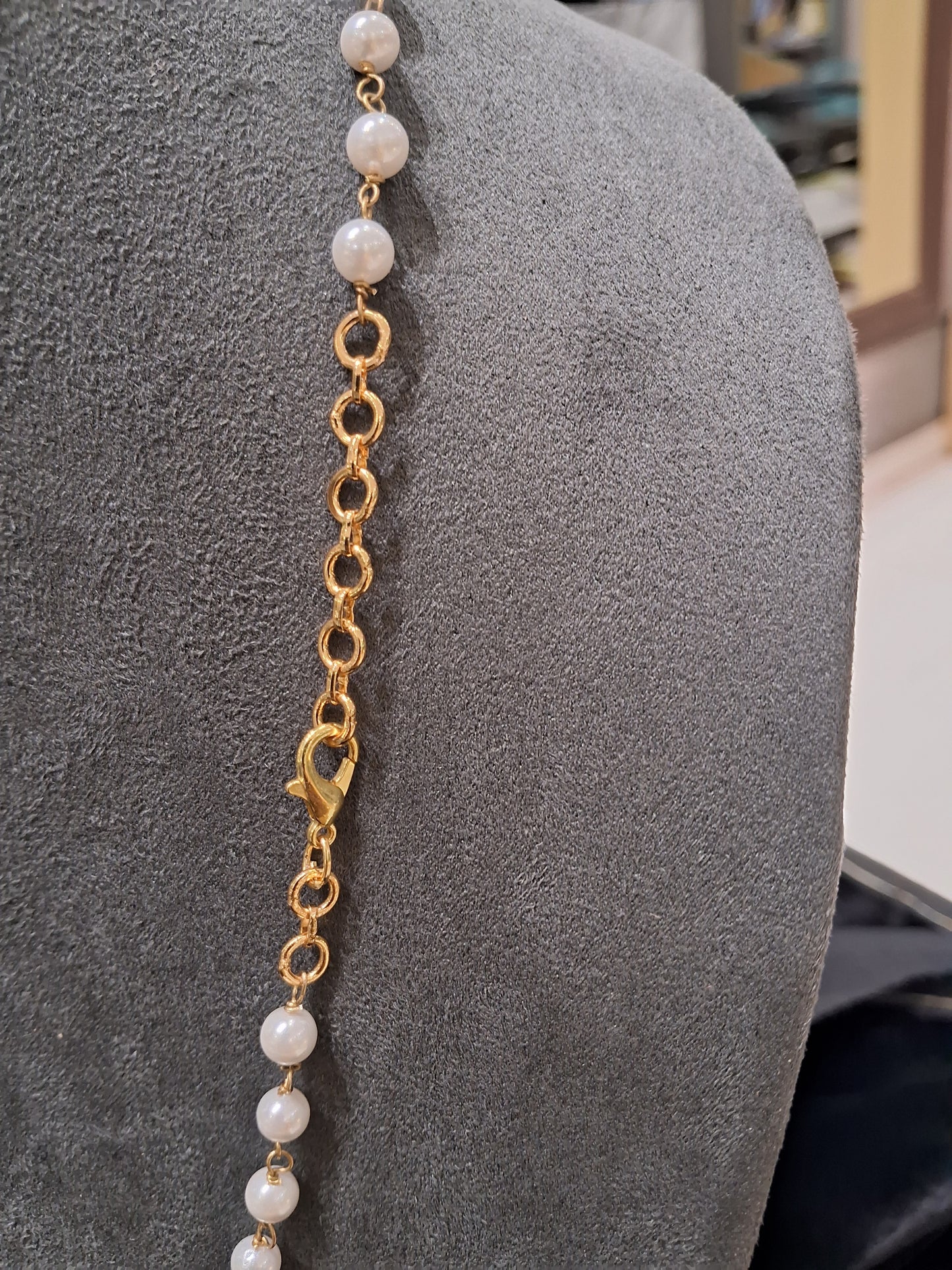 “Elegant Aventurine & Rose Quartz Necklace with Pearls”