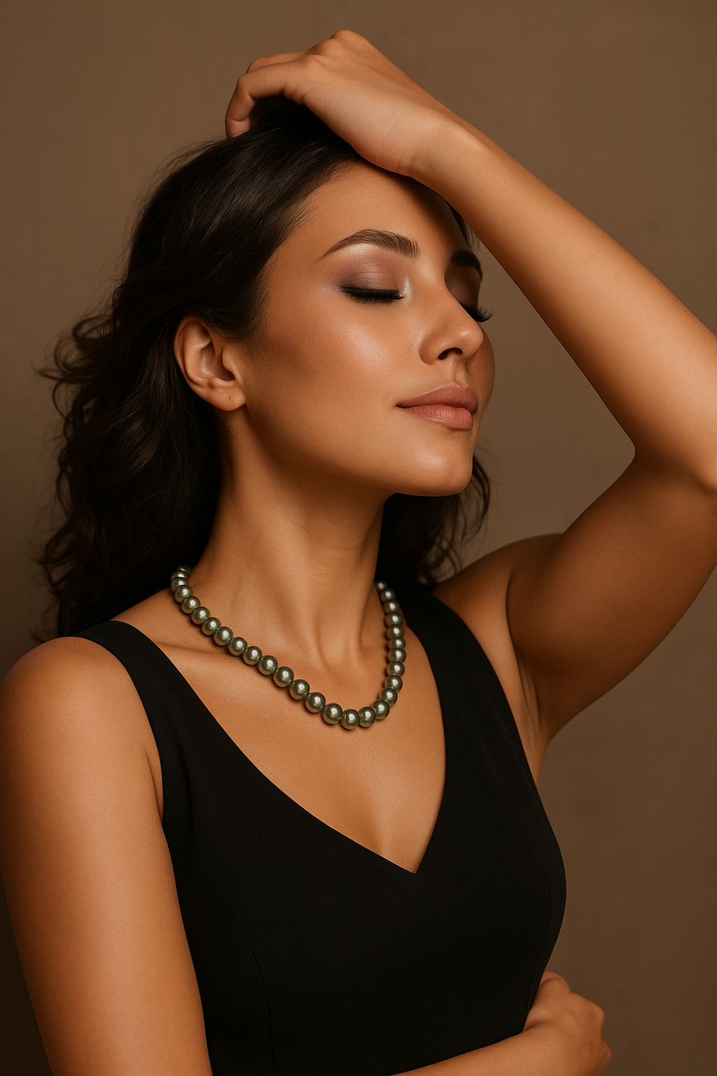 Minimalist Shell Pearls Necklace – 8mm Everyday Charm