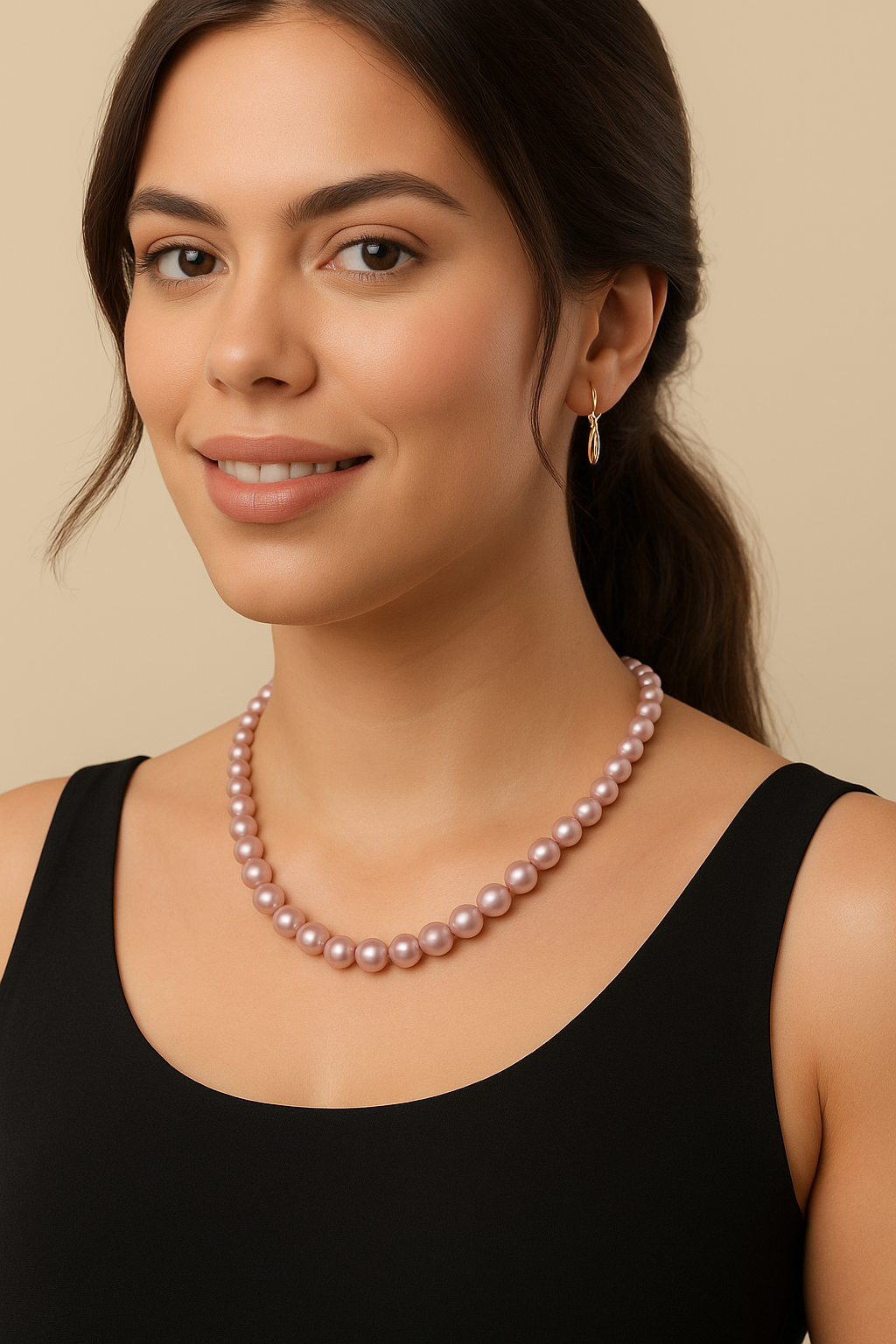 Shell Pearl Necklace – 8mm Contemporary Elegance