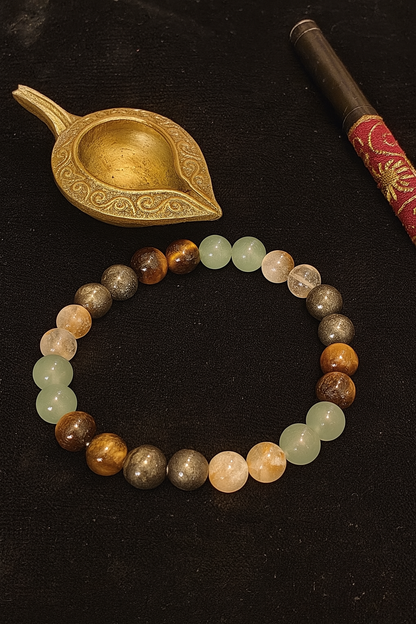 Money Magnet Bracelet – Natural Pyrite for Wealth & Abundance