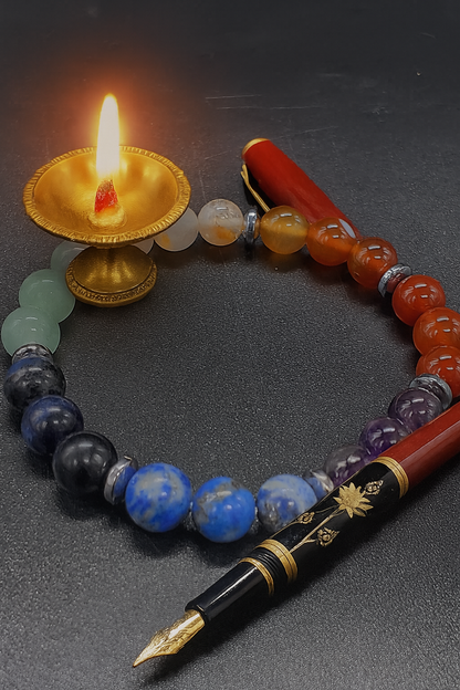 7 Chakra Luxury Gemstone Bracelet – Natural Healing Crystals by Emryn