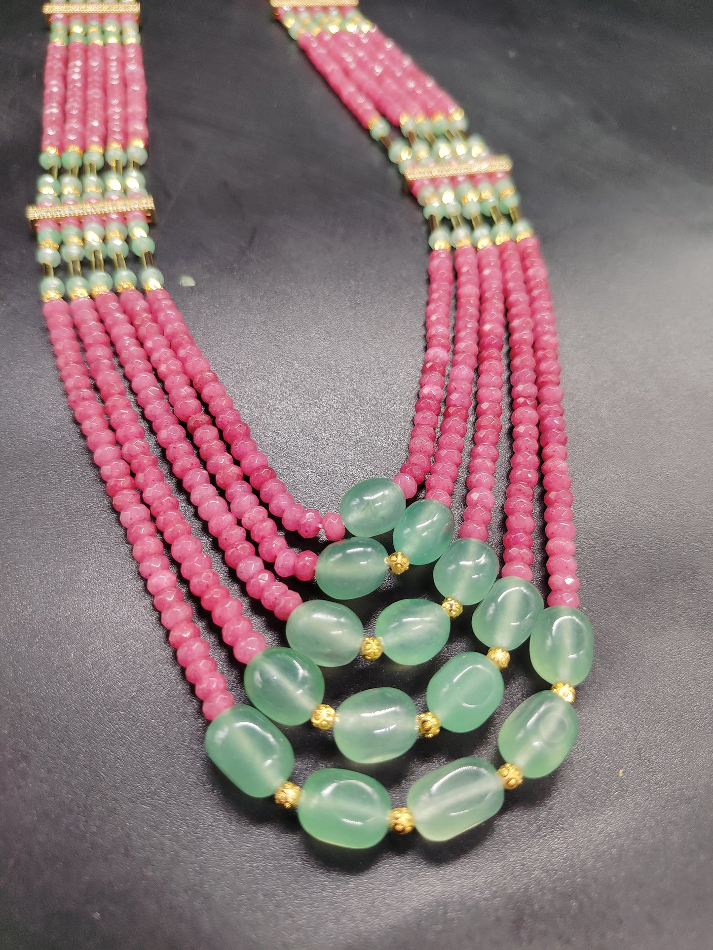 Eelegance In This Handcrafted Ruby Onyx Necklace