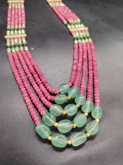 Eelegance In This Handcrafted Ruby Onyx Necklace