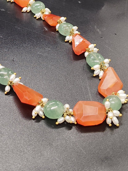 Fiery Orange Coroline Necklace – Handcrafted Carnelian Healing Jewelry