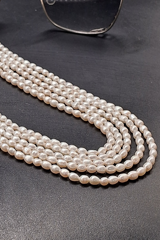 Real Oval Pearl Necklace – Handcrafted Natural Elegance by Emryn