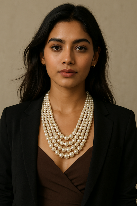 Elegant White Shell Pearl Necklace | Timeless Jewelry for Weddings & Everyday Wear