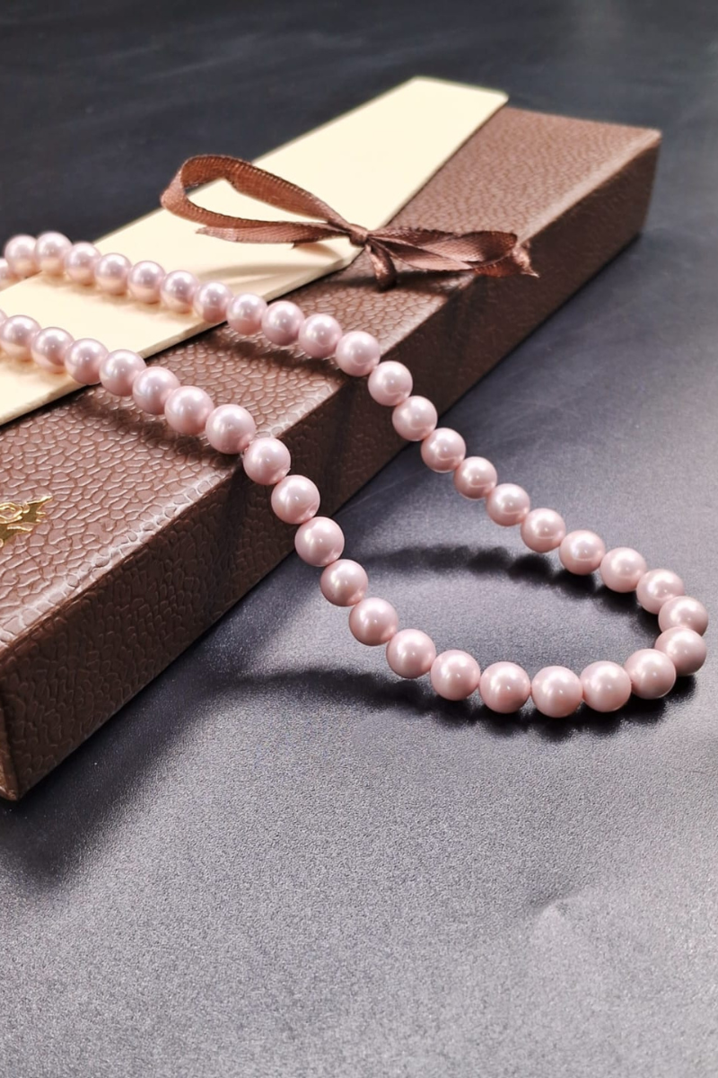 Shell Pearl Necklace – 8mm Contemporary Elegance