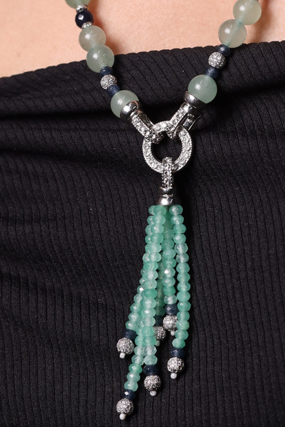 Dazzling Green Aventurine Beads Necklace