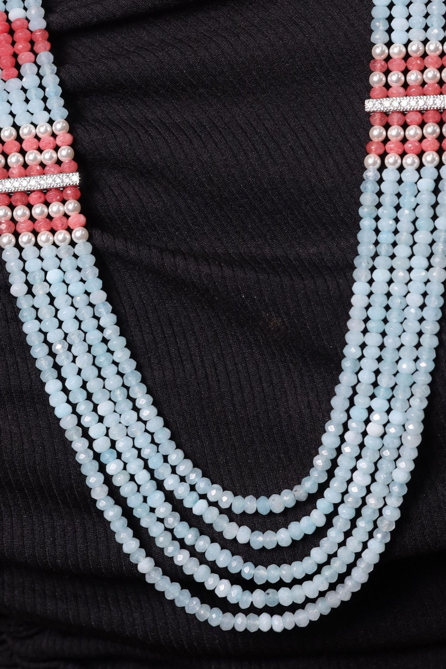 Sky Blue Onyx Beads Necklace