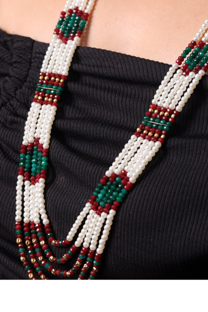 Pearls Layered Multi Traditional Necklace