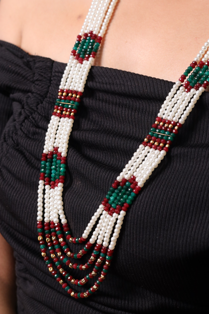 Pearls Layered Multi Traditional Necklace