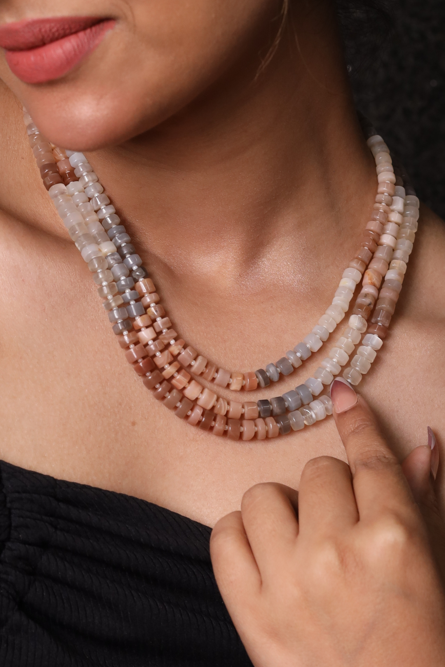Moonstone  Layered Necklace