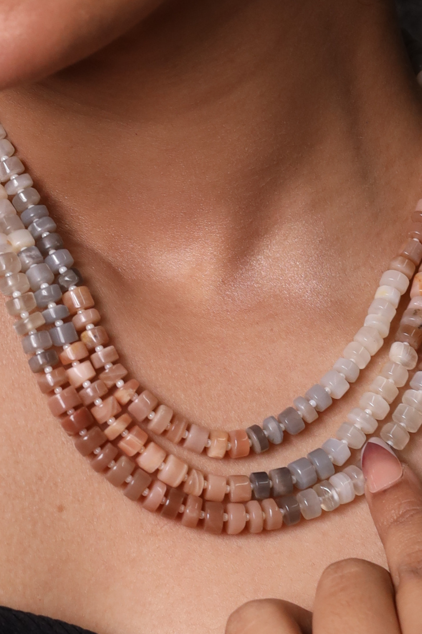 Moonstone  Layered Necklace