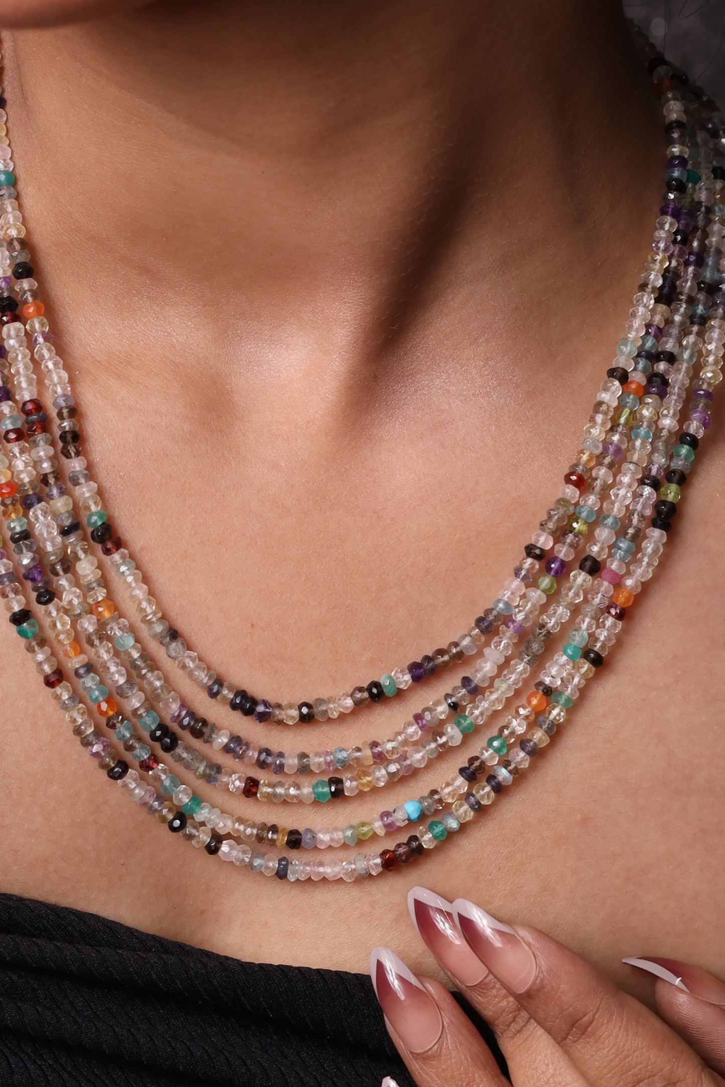 Designer Multicolor  Natural stones Necklace