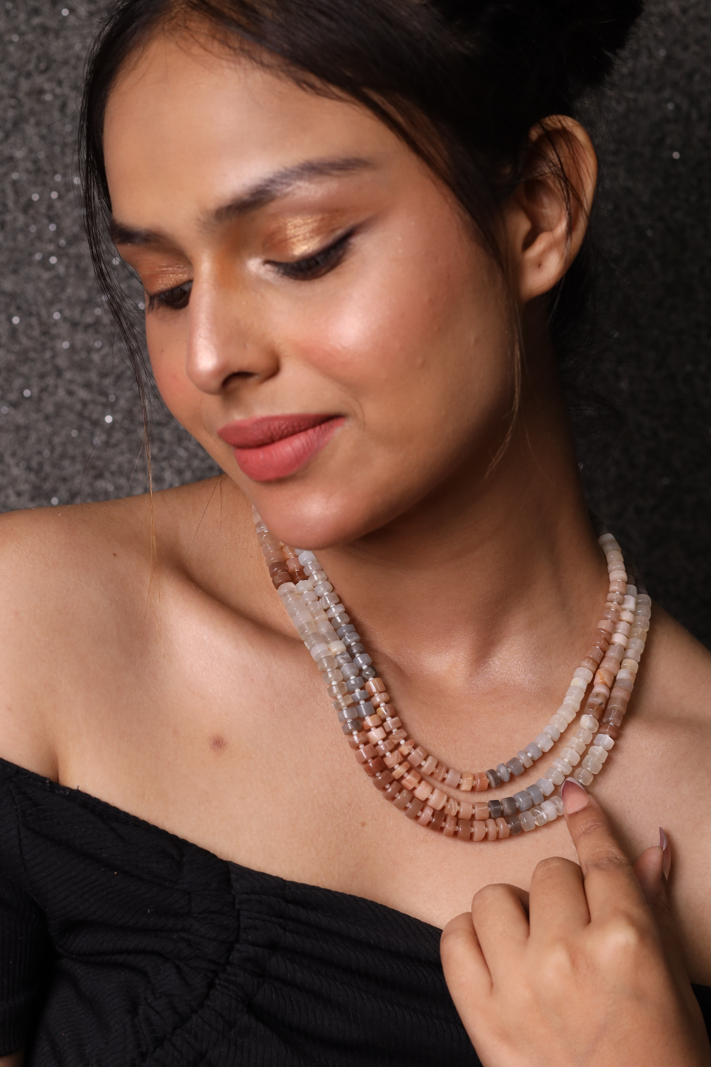 Moonstone  Layered Necklace