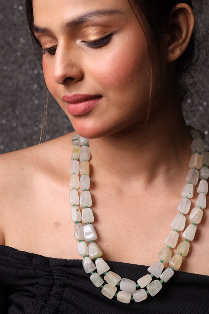 Beautiful  shaded Pink Tumbles Necklace