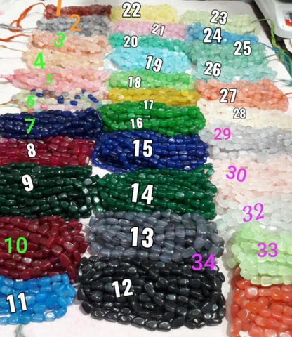 Beautiful  shaded Pink Tumbles Necklace